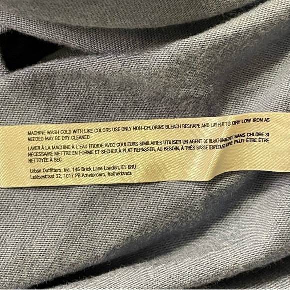 DAILY PRACTICE by ANTHROPOLOGIE Ruched Mini Dress in Muted Periwinkle - Picture 8 of 9